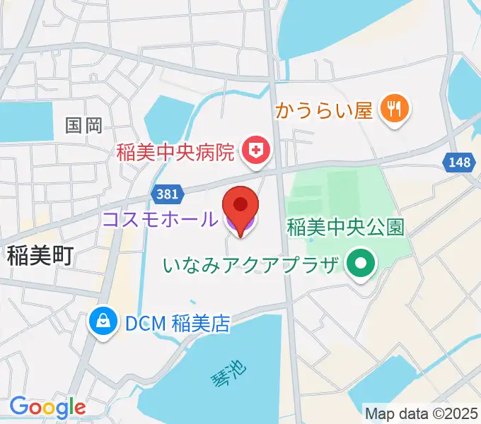 稲美町文化会館コスモホールの地図