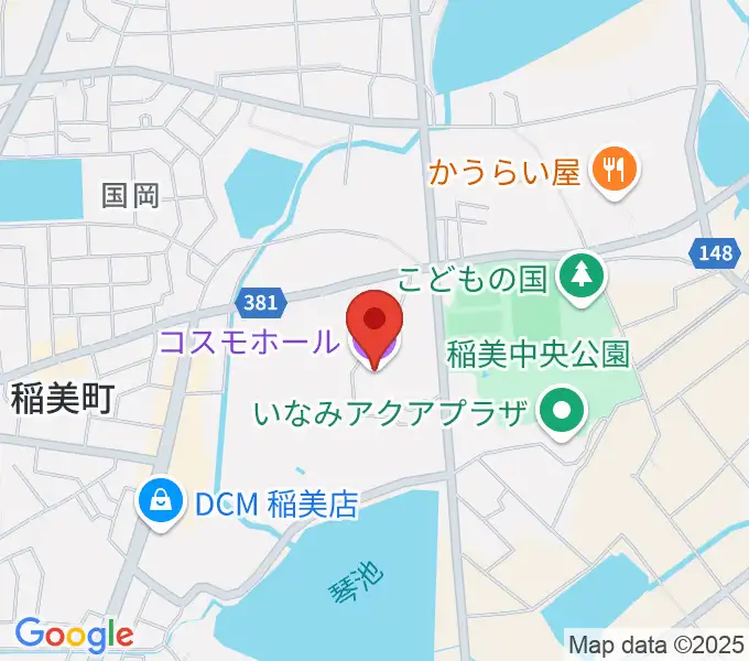稲美町文化会館コスモホールの地図