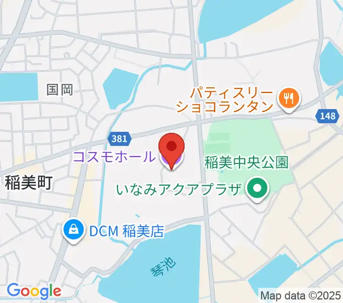 稲美町文化会館コスモホールの地図