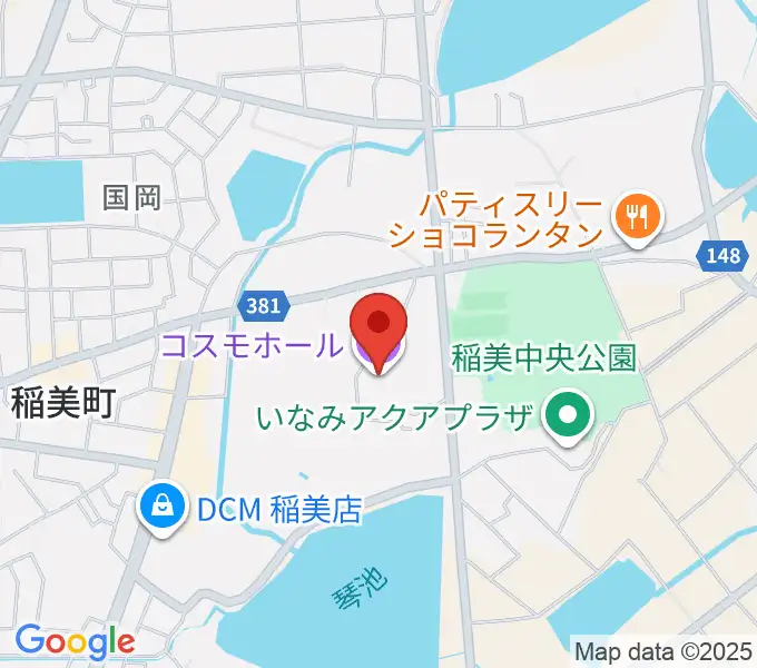 稲美町文化会館コスモホールの地図