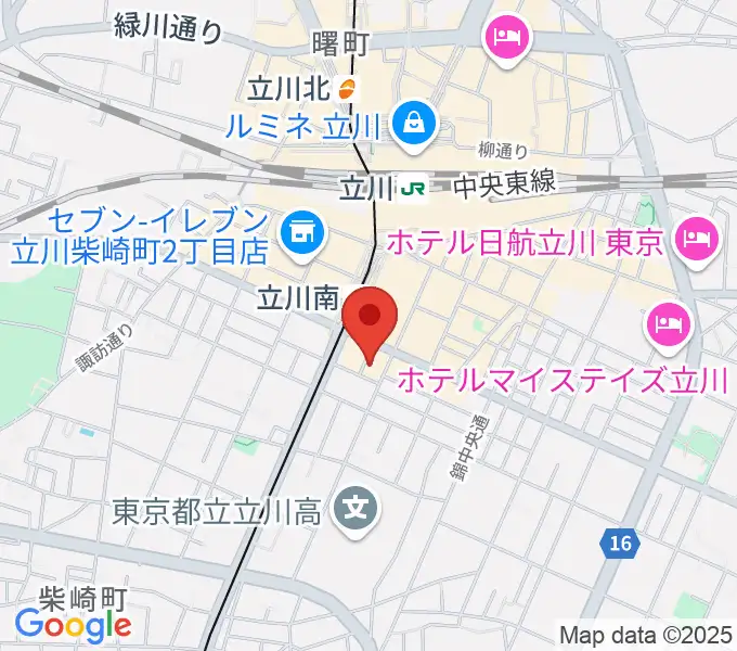 立川A.A COMPANYの地図