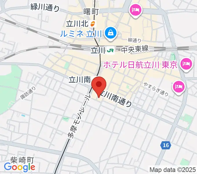 立川A.A COMPANYの地図