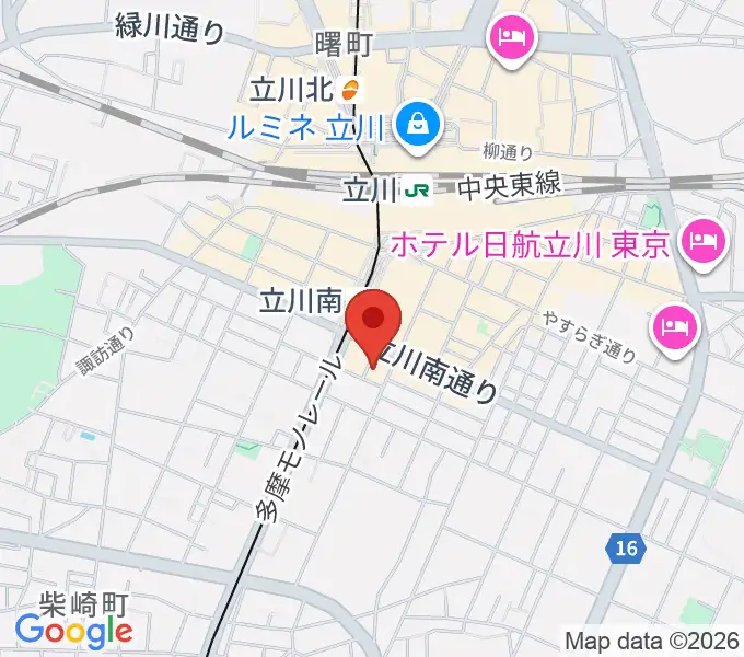 立川A.A COMPANYの地図