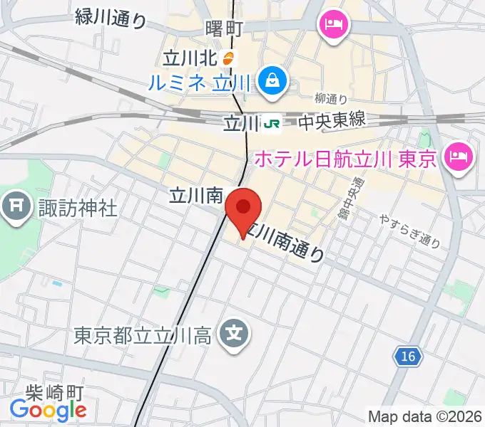 立川A.A COMPANYの地図