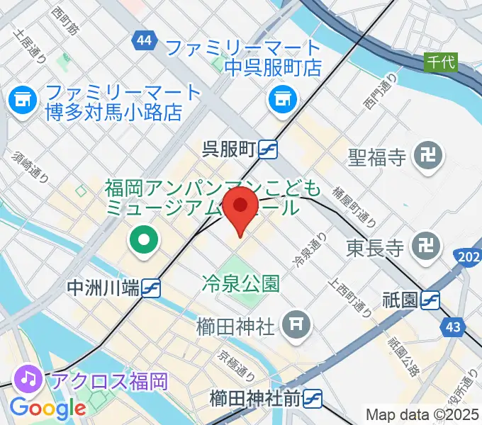 博多デジャヴの地図