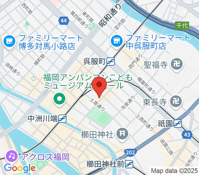 博多デジャヴの地図