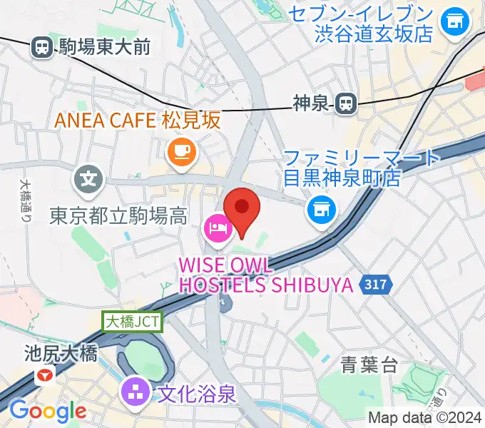 スタジオブラートの地図