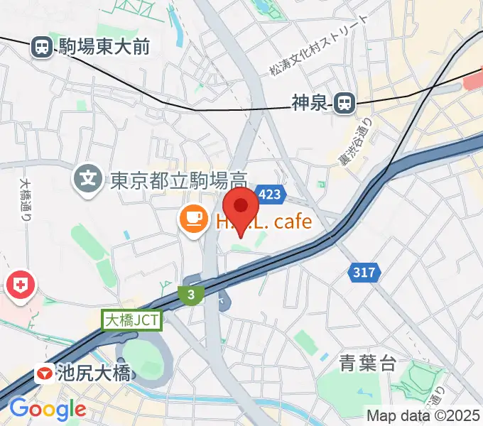 スタジオブラートの地図