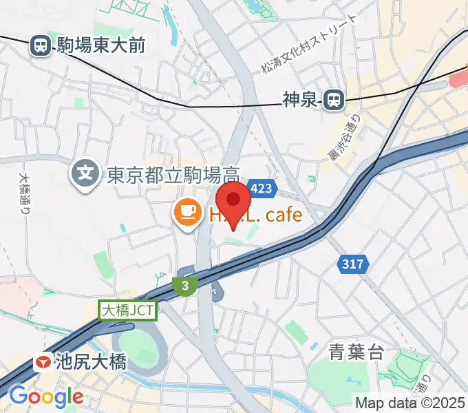 スタジオブラートの地図