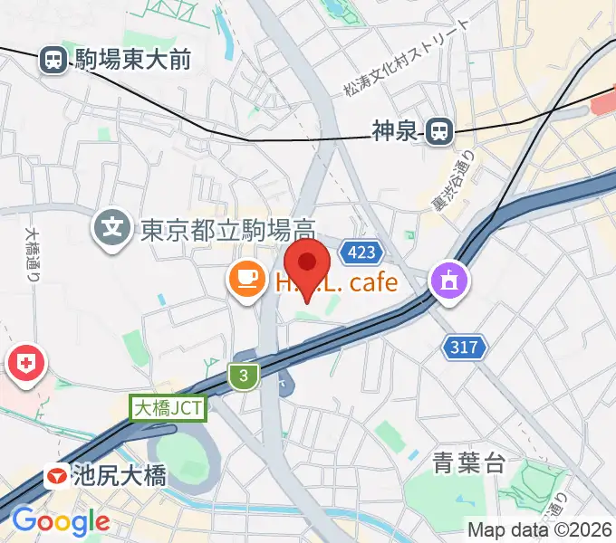 スタジオブラートの地図