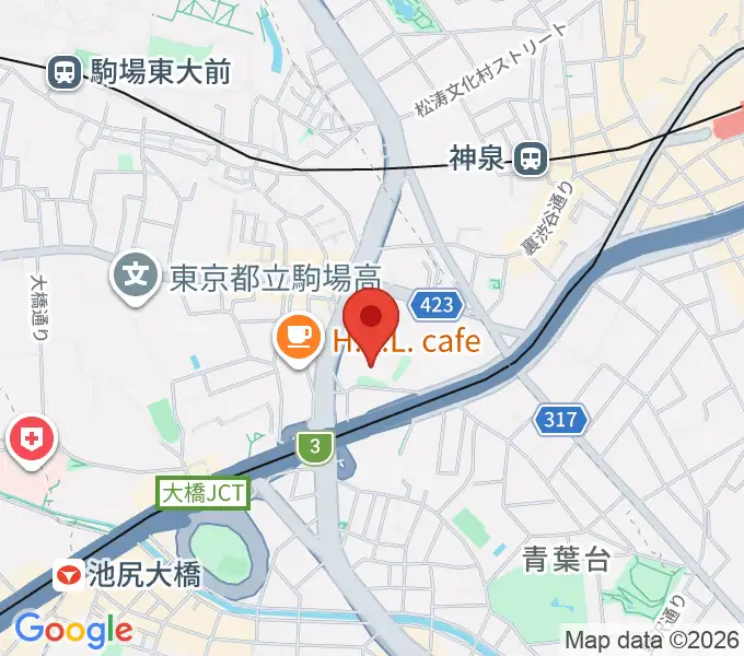 スタジオブラートの地図
