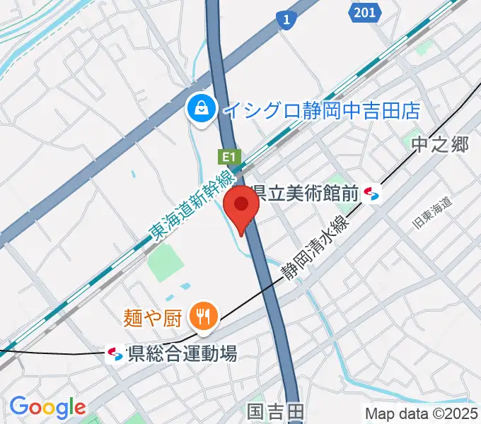 エムジーズの地図