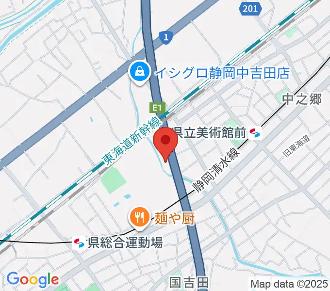 エムジーズの地図