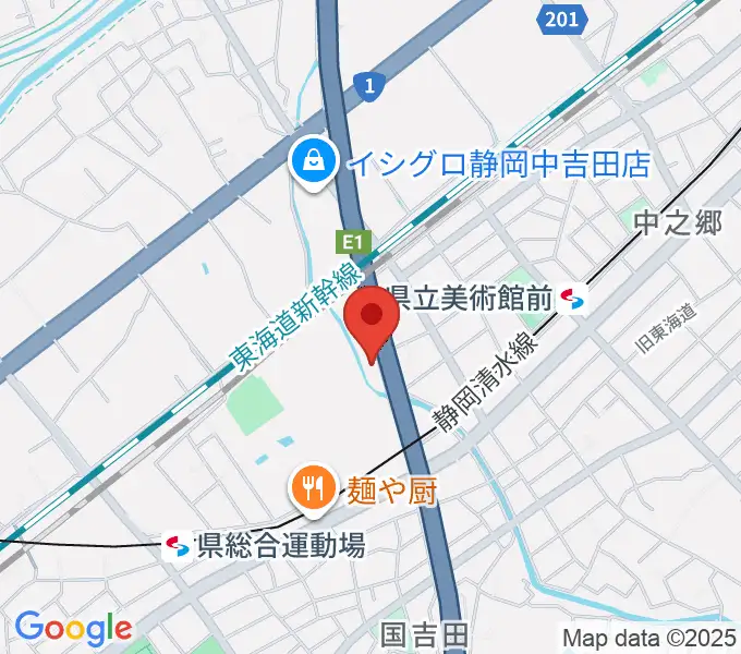 エムジーズの地図