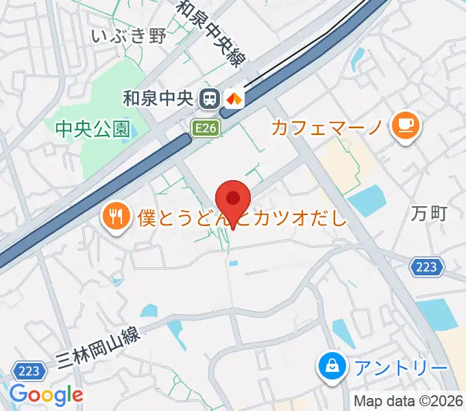 和泉シティプラザの地図