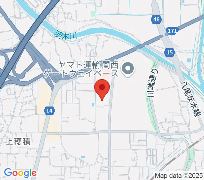 茨木市立生涯学習センターきらめきの地図