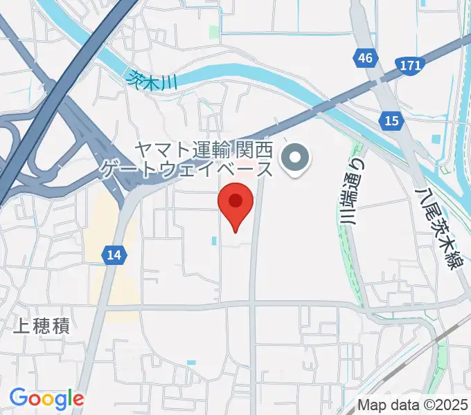 茨木市立生涯学習センターきらめきの地図