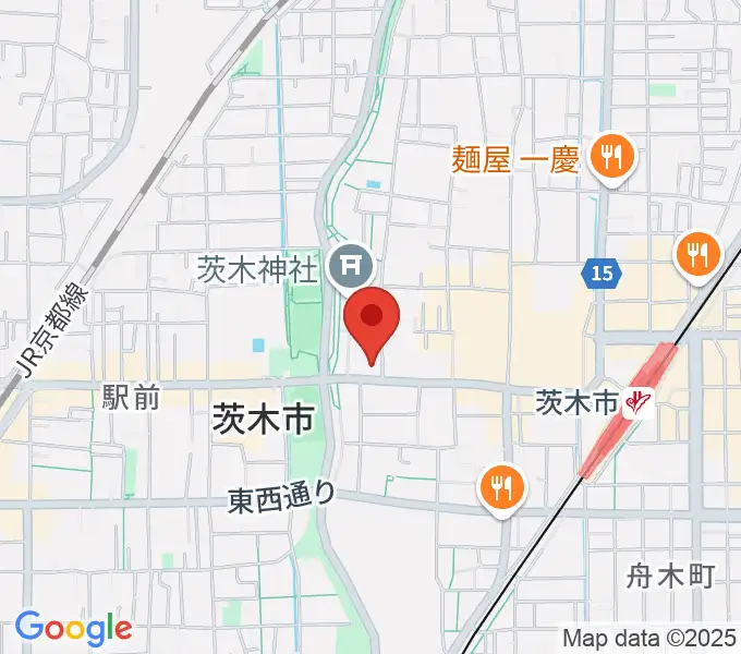 茨木市立男女共生センターローズWAMの地図