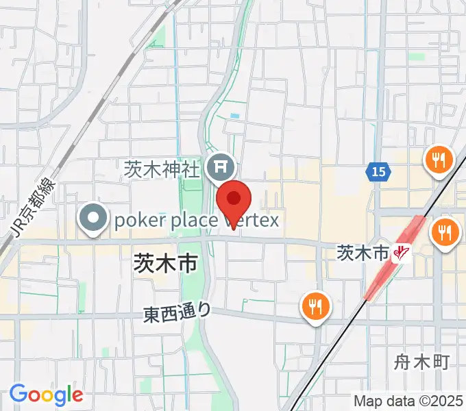 茨木市立男女共生センターローズWAMの地図