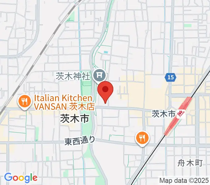 茨木市立男女共生センターローズWAMの地図