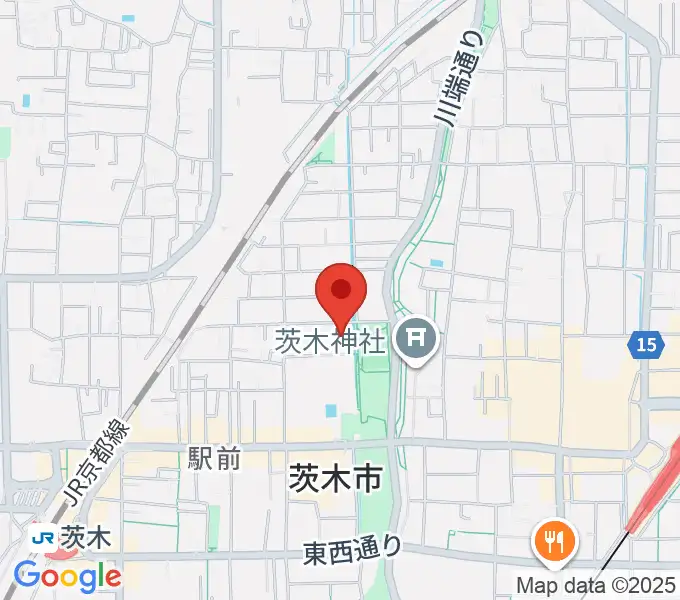 茨木市市民総合センター クリエイトセンターの地図