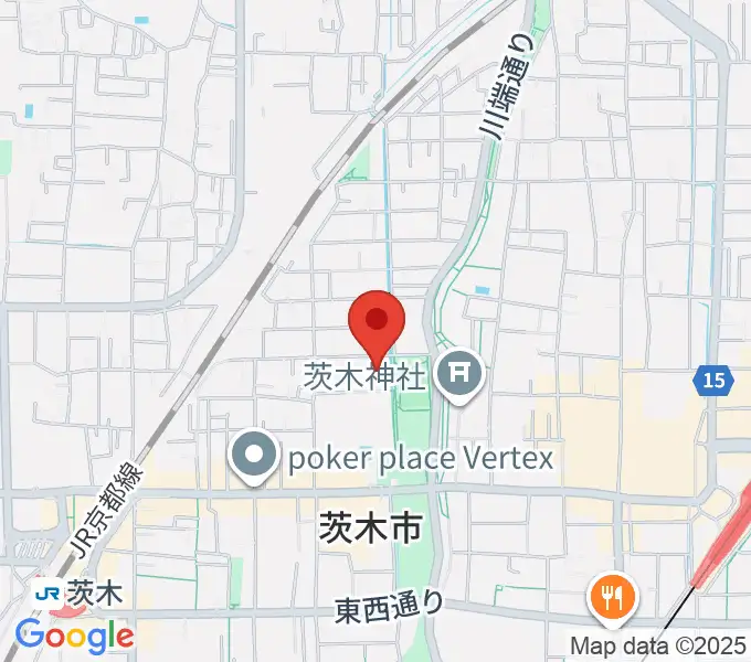 茨木市市民総合センター クリエイトセンターの地図