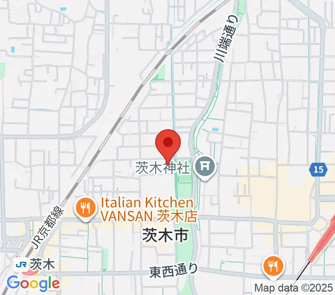 茨木市市民総合センター クリエイトセンターの地図