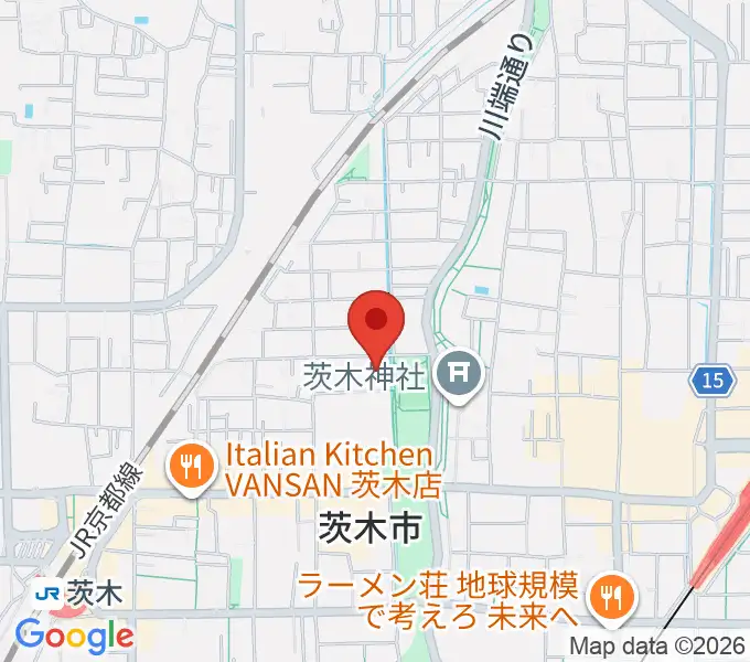 茨木市市民総合センター クリエイトセンターの地図