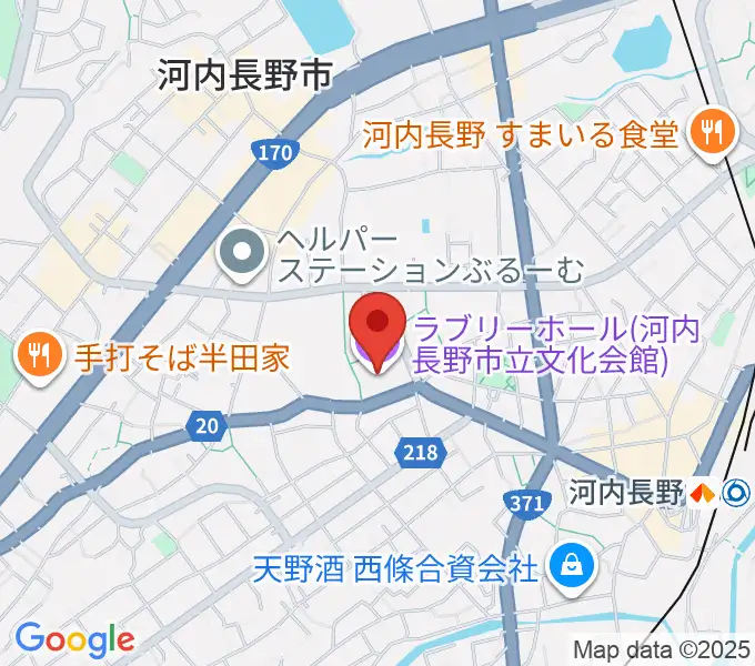 ラブリーホールの地図