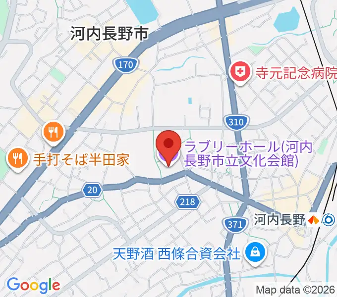 ラブリーホールの地図