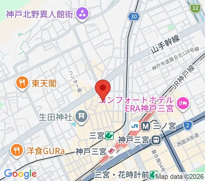 神戸DAY by DAYの地図