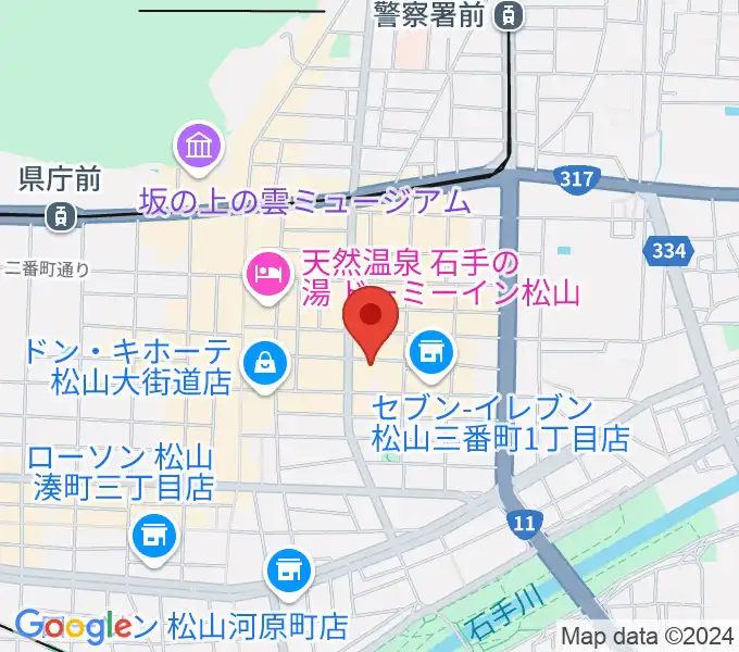 松山MONKの地図