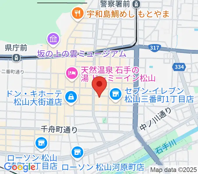 松山MONKの地図