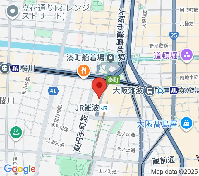 難波市民学習センターの地図