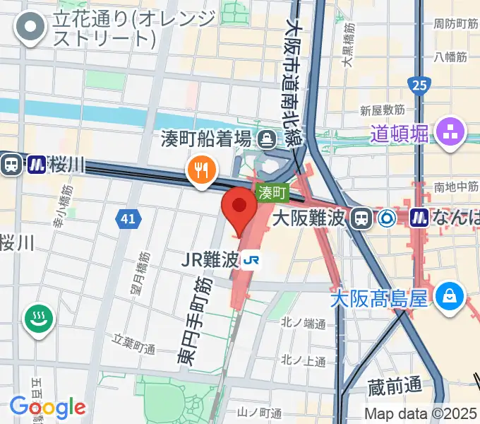 難波市民学習センターの地図