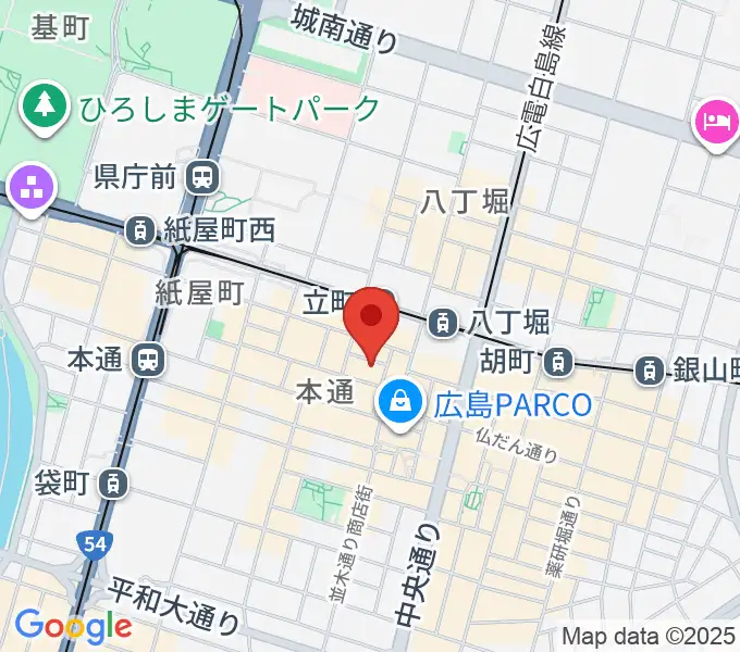 ライヴ楽座の地図