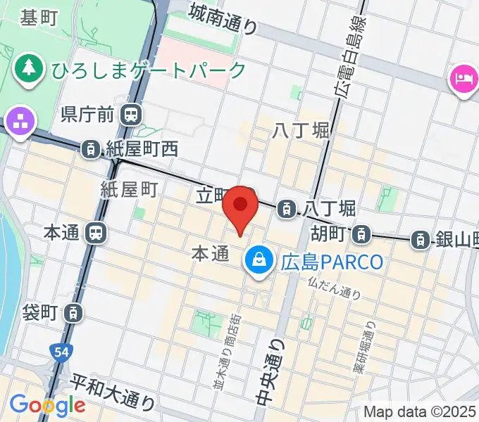 ライヴ楽座の地図