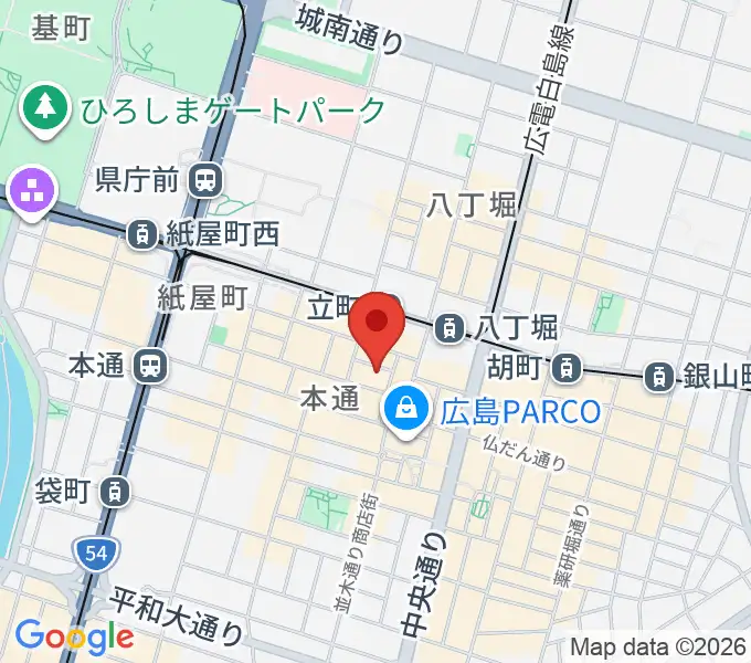 ライヴ楽座の地図