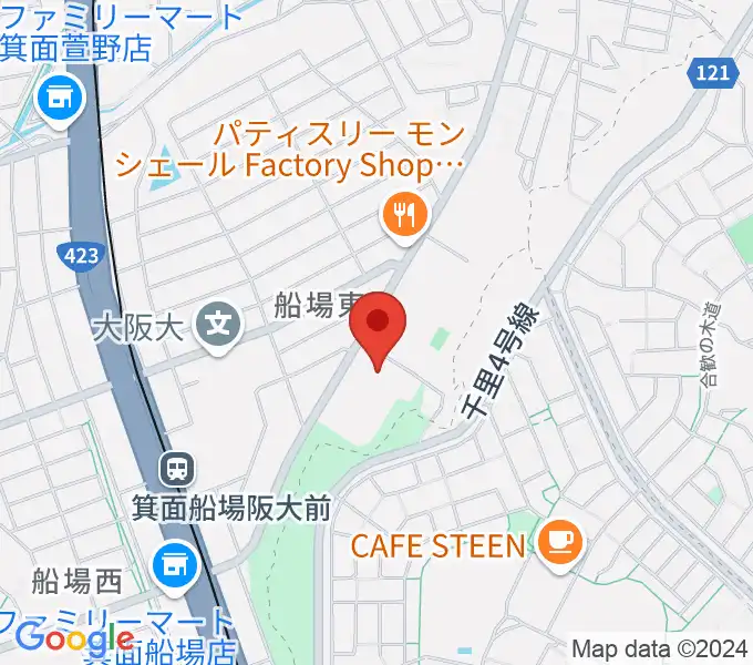 Bb箕面船場店の地図