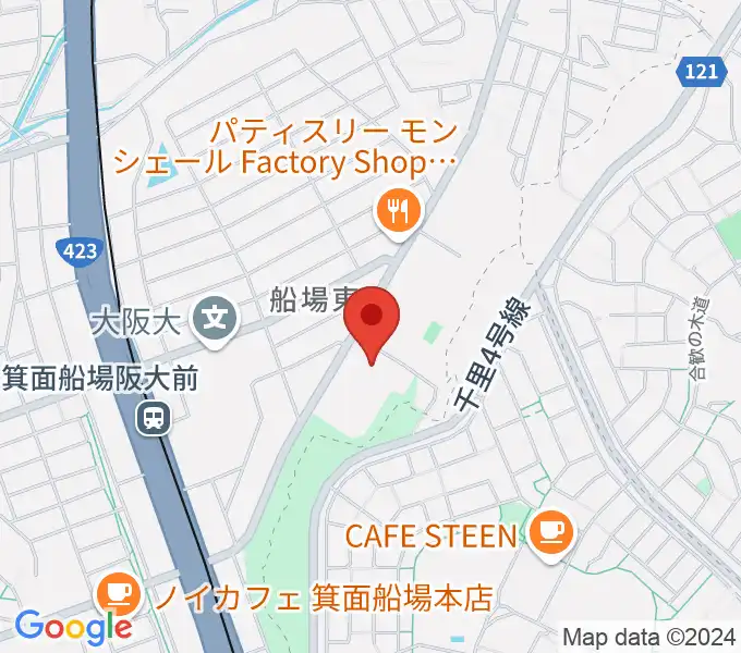 Bb箕面船場店の地図