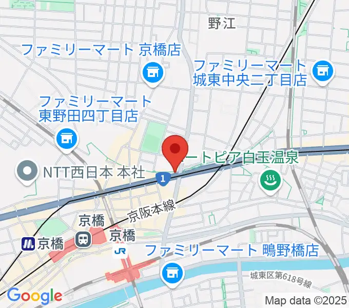 京橋セブンデイズの地図