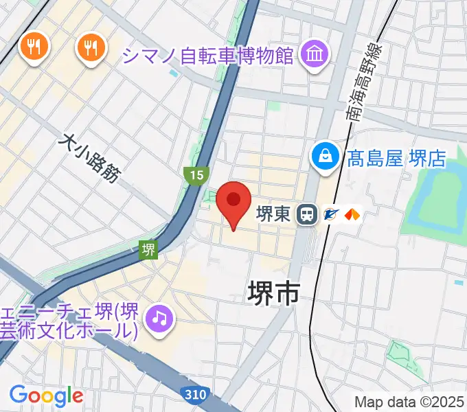 堺東club massiveの地図