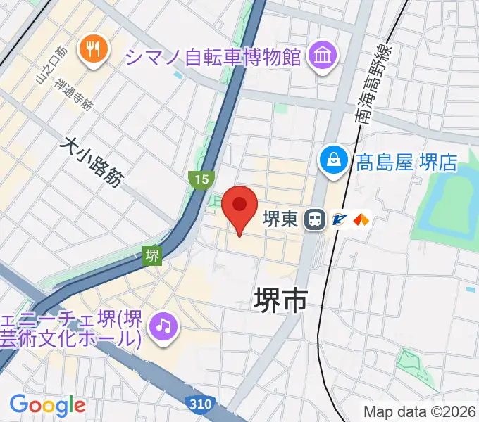 堺東club massiveの地図