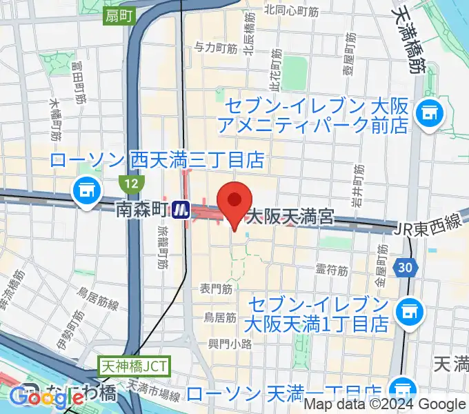 南森町シカゴロックの地図