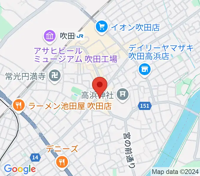 吹田TAKE FIVEの地図