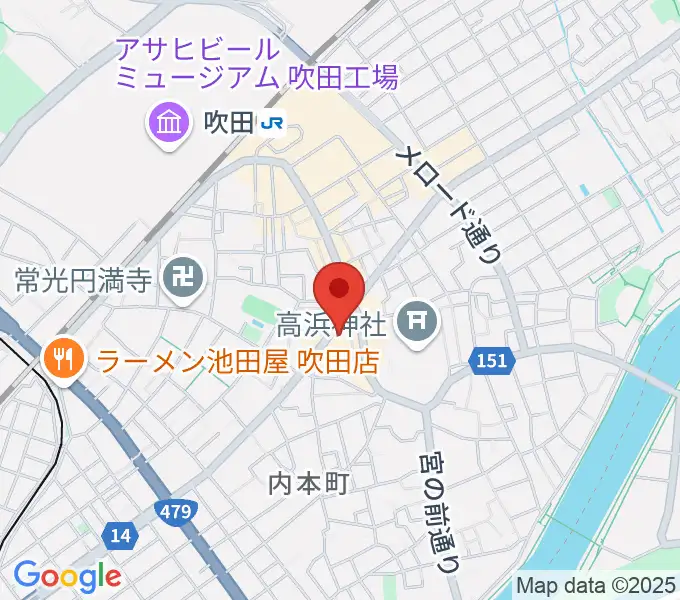 吹田TAKE FIVEの地図