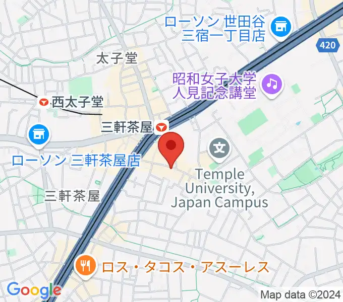 キボリスタジオの地図