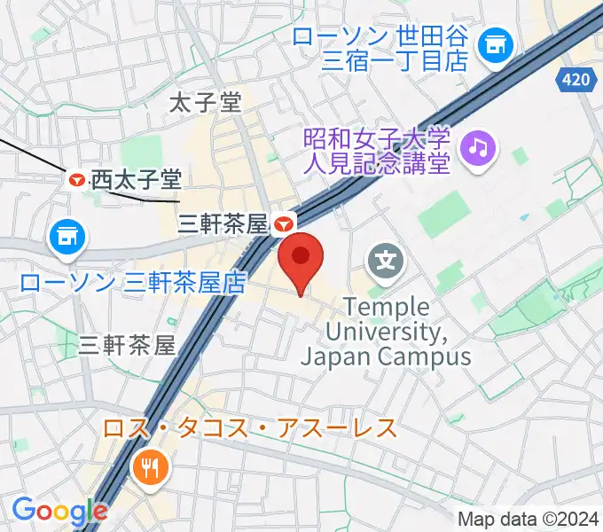 キボリスタジオの地図