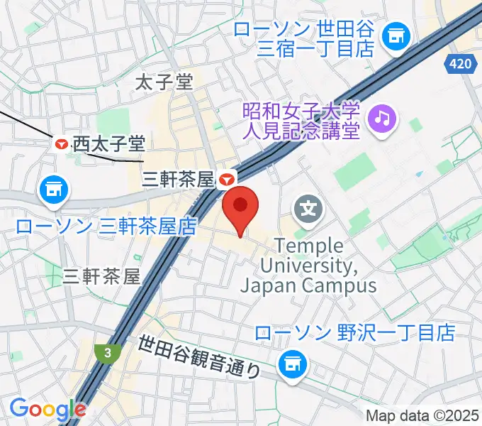 キボリスタジオの地図
