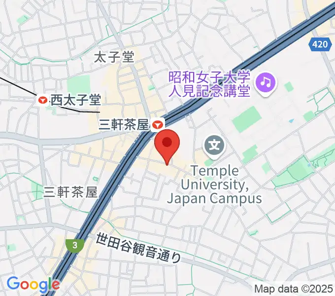 キボリスタジオの地図